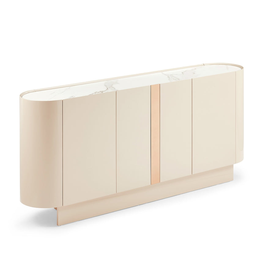 Aparador madera beige 4 puertas 180cm 68468