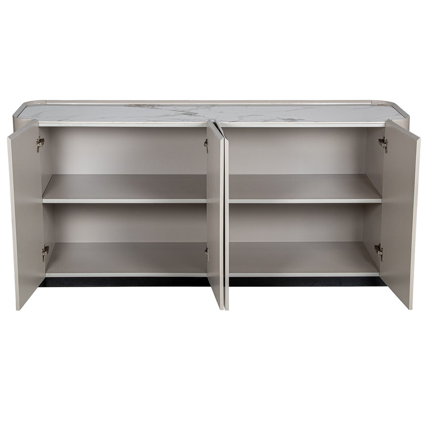 Aparador madera gris 4 puertas 180cm 68470