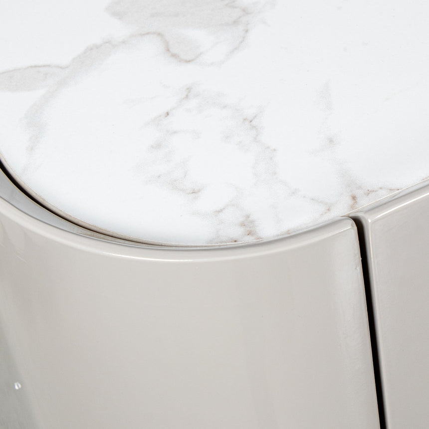 Aparador madera gris 4 puertas 180cm 68470