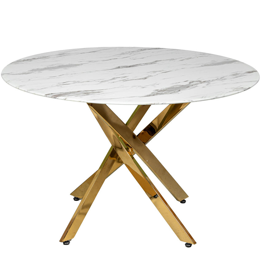 Mesa comedor cristal símil mármol 120cm 68487