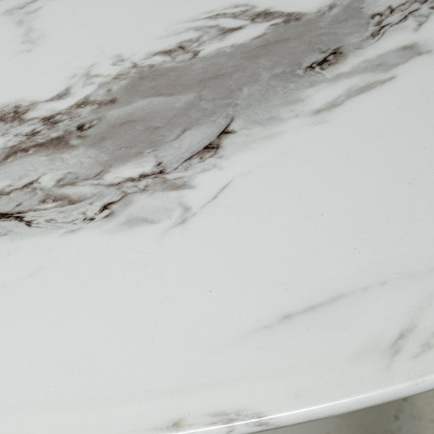 Mesa comedor cristal símil mármol 120cm 68487