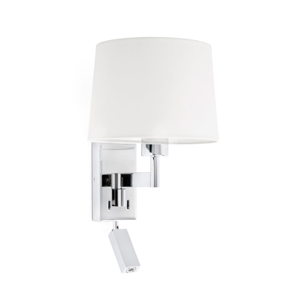 Faro ARTIS Wall lamp with reader chrome/white 68493-01