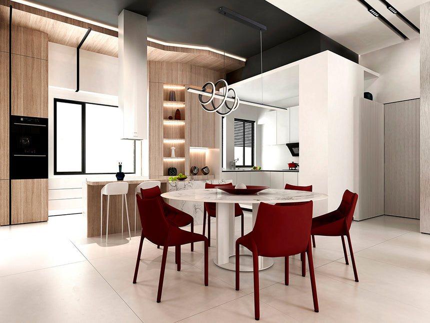 Schuller Tornado Lámpara de techo colgante negra 693073