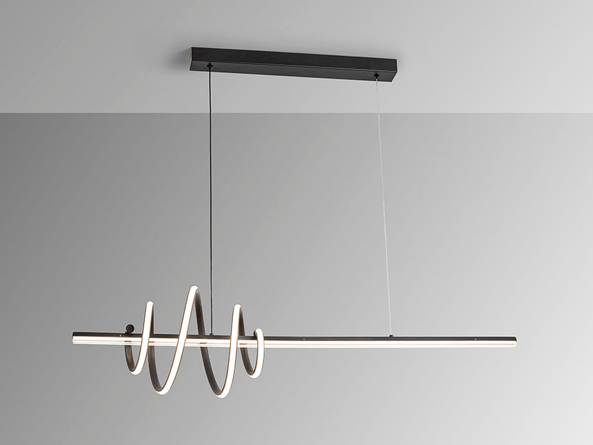 Schuller Tornado Lámpara de techo colgante negra 693073