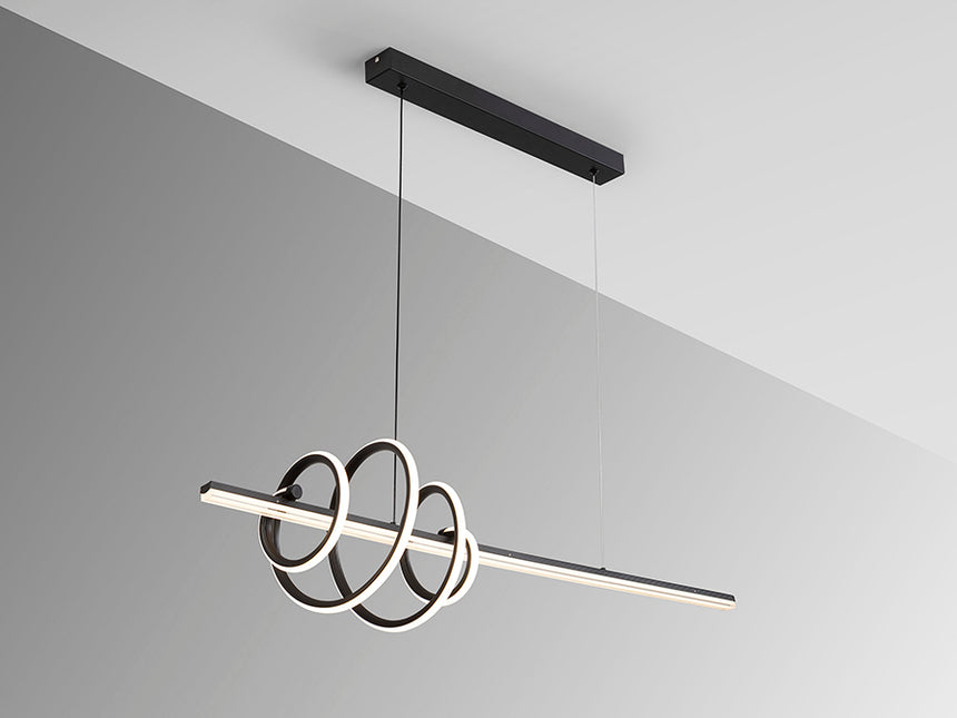 Lámpara de techo colgante Schuller Tornado negro 3000K 693073 - imagen 6