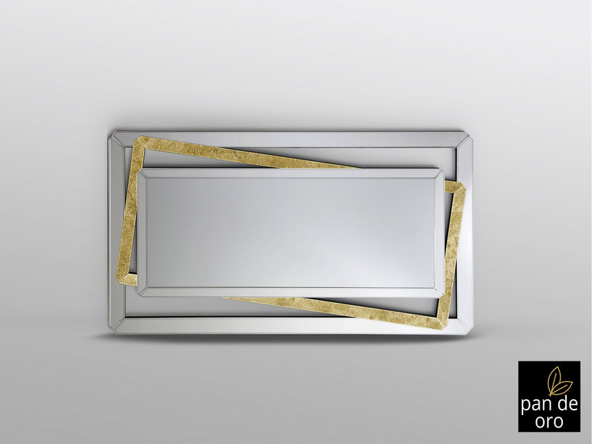Espejo Schuller Nora pan de oro y negro 100x180cm vista 4