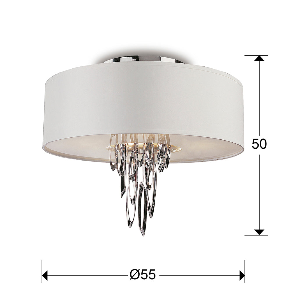 Schuller Domo ceiling lamp chrome 69441581