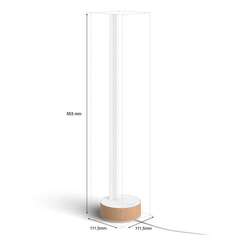 Philips Hue White and Color Ambiance Lámpara de mesa signe blanco RGBW 12W 871951443346500 - imagen 10
