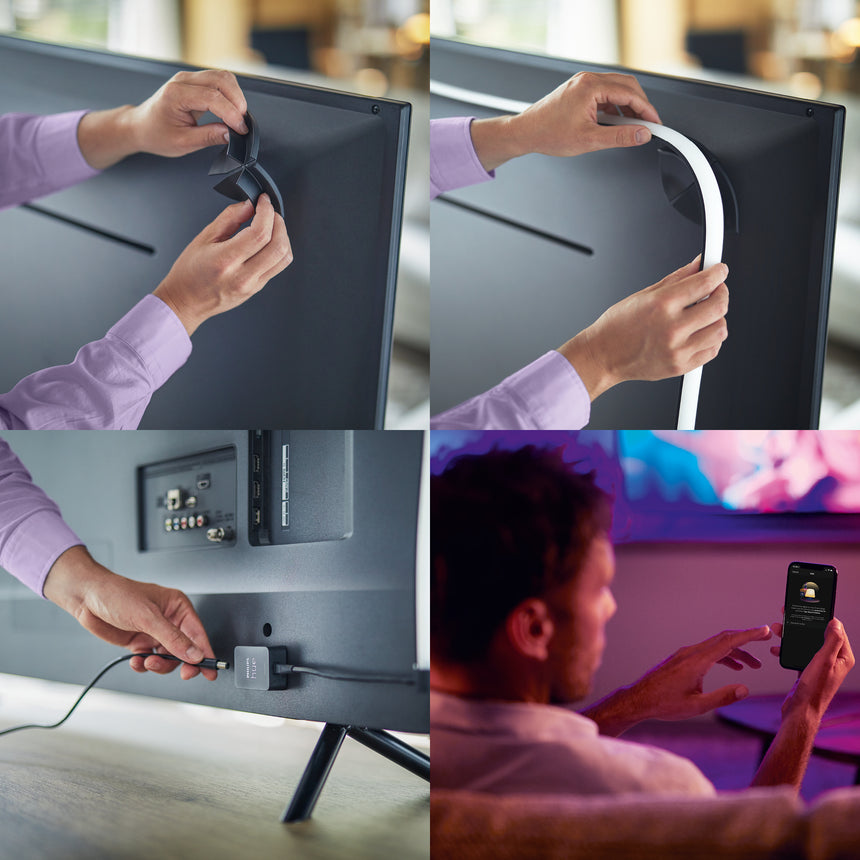 Philips Hue White and Color Ambiance Tira LED negro RGBW 20W 871869978475100 1100lm