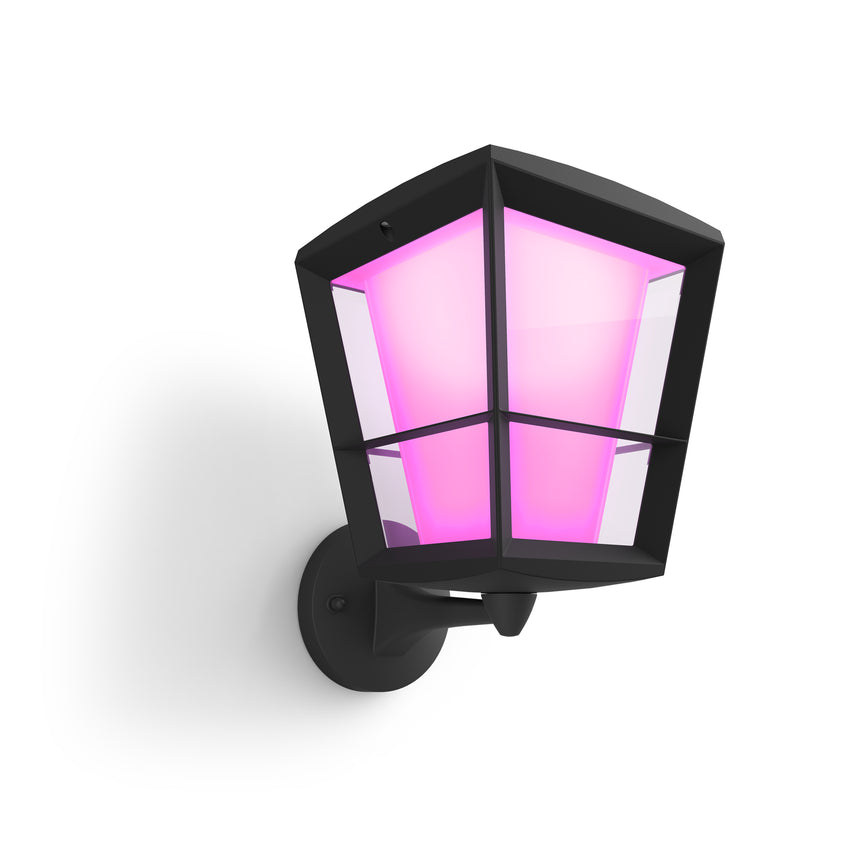 Philips Hue White and Color Ambiance Aplique de pared Econic negro RGBW 15W IP44 1743930P7 - vista alternativa