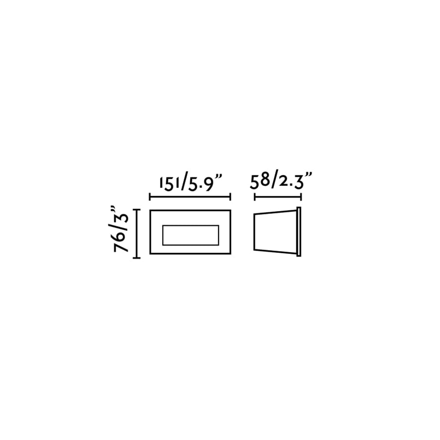 Empotrable de pared exterior Faro Mani LED negro 2200-4000K IP65 CCT 70289 - imagen 3