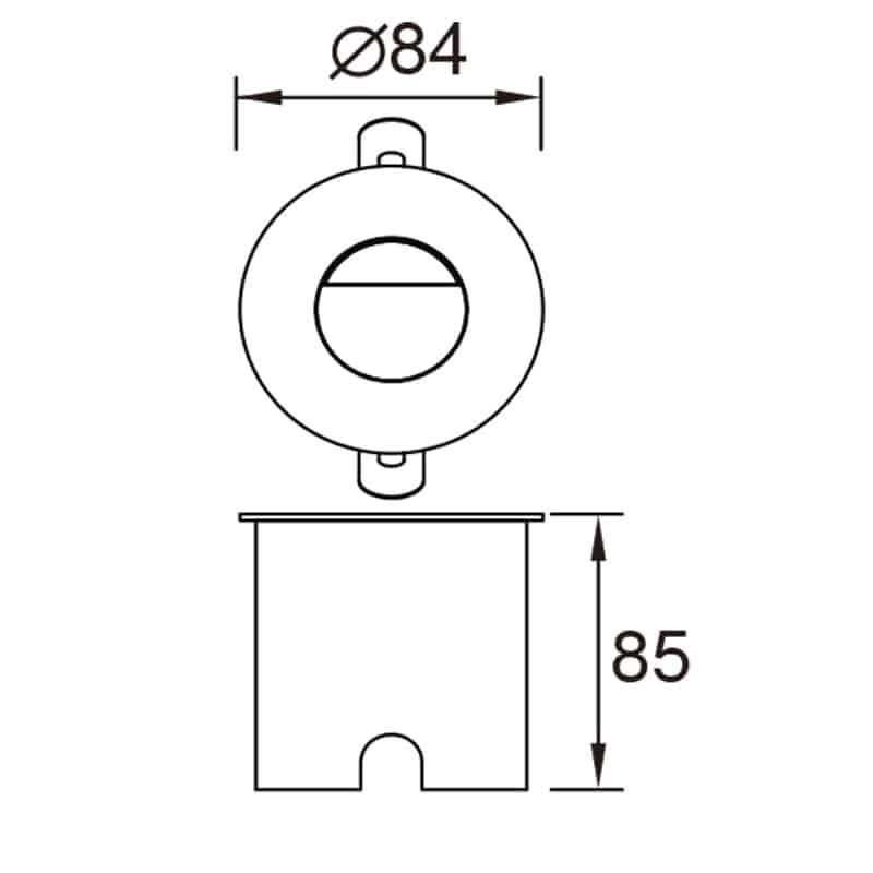 Plano de medidas - Mantra Aspen Aplique de pared LED blanco arena 7029