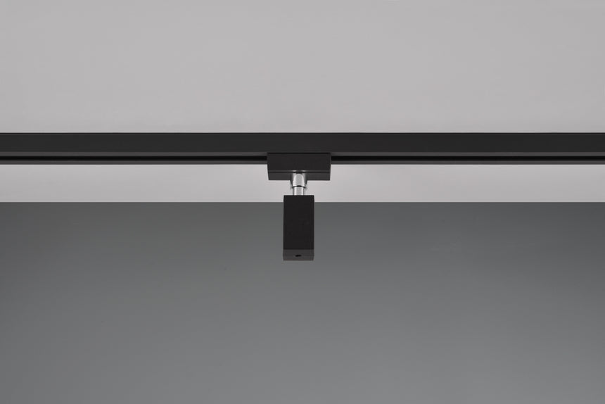 Plafón de techo Trio DUOline negro mate 3cm 703632