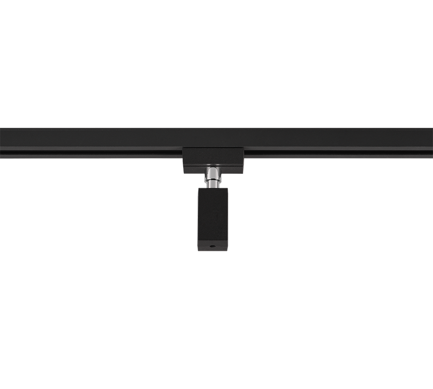 Plafón de techo Trio DUOline negro mate 3cm