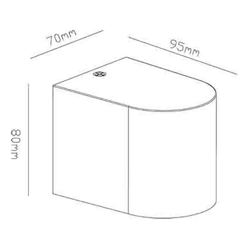 Mantra Kandanchu Outdoor wall light IP54 black 7039