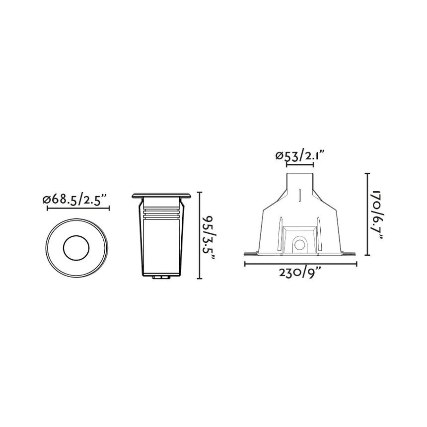 Empotrable sumergible Faro Nok LED inoxidable satinado 4000K IP68 30° 24V 70444 - vista alternativa