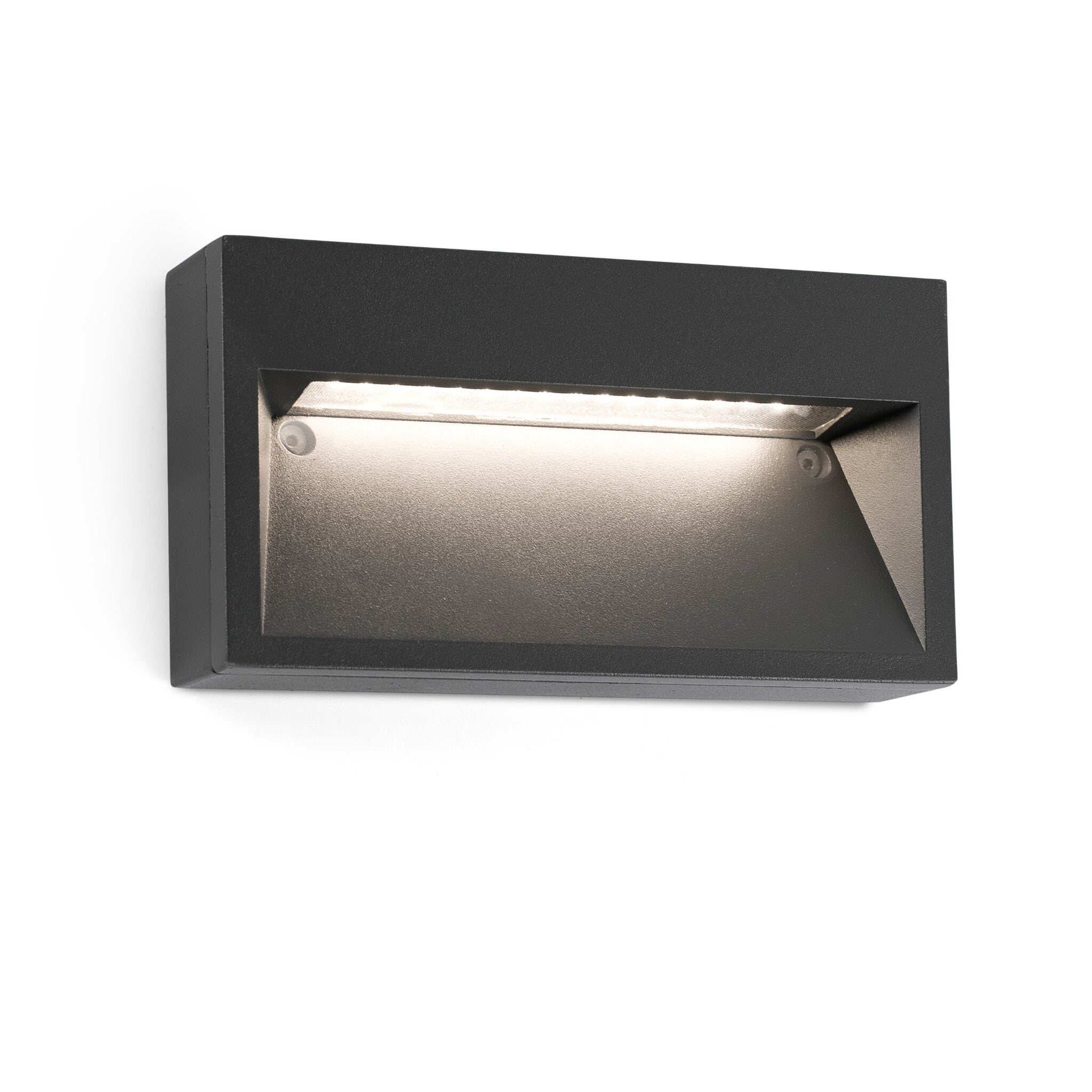 FARO BARCELONA TWIST Außen-Wandleuchte – 10W LED, 3000K, Dunkelgrau, IP-Schutz Für Garten & Terrasse