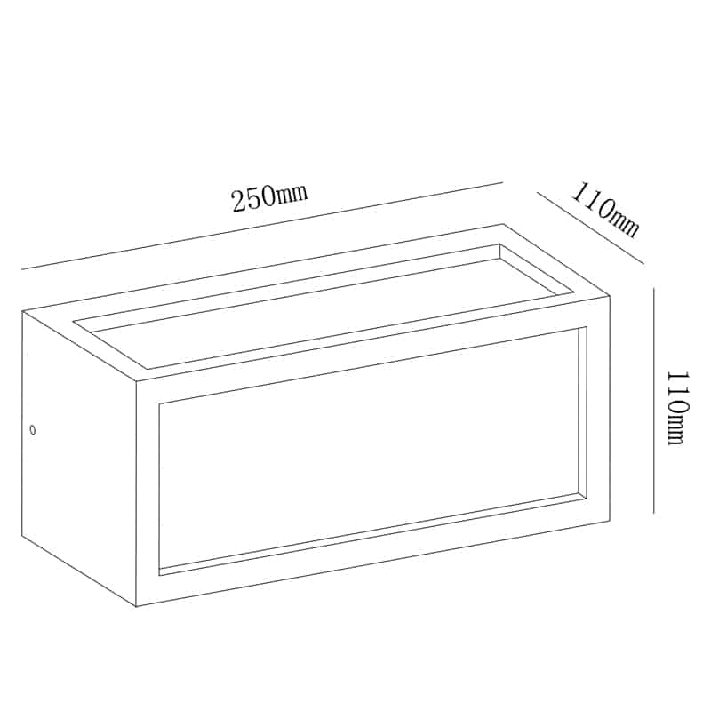 Mantra Utah Aplique exterior E27 IP65 blanco 7051