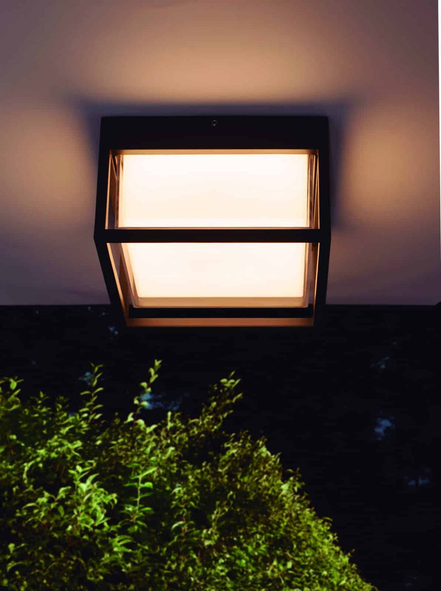 Mantra Chamonix Plafón/Aplique exterior LED IP65 blanco 7061 - en ambiente