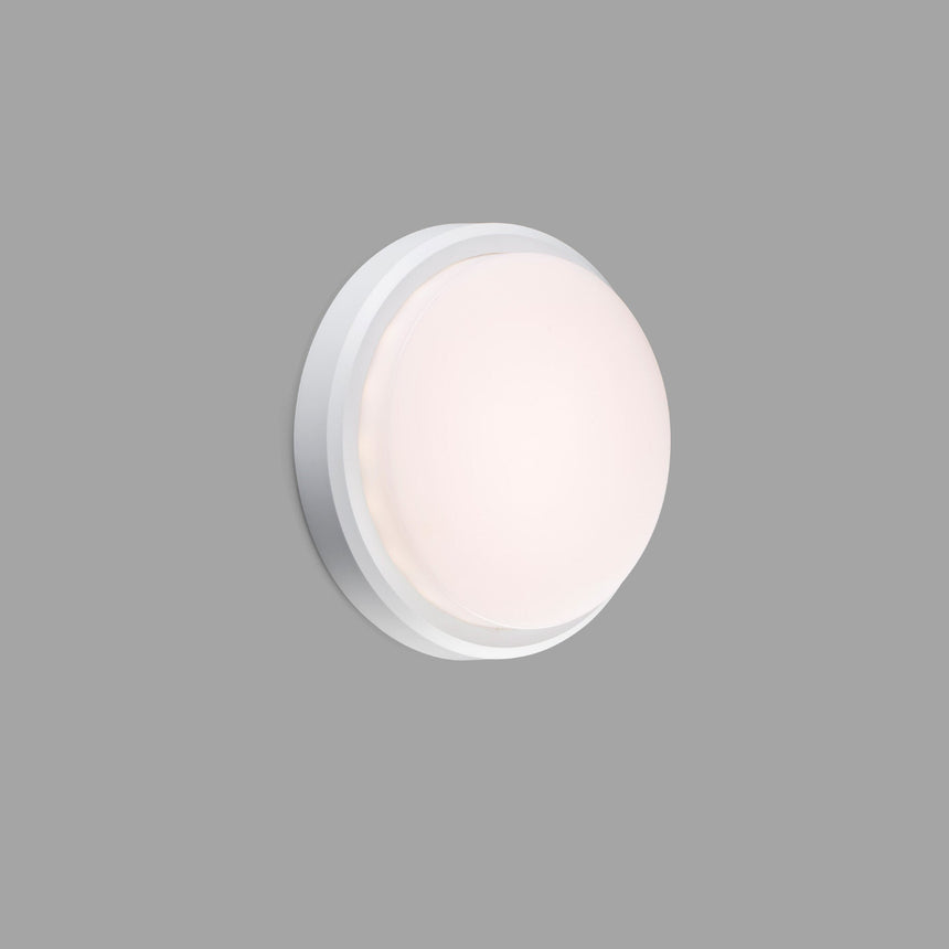 Aplique de exterior Faro Tom 22cm LED 3000K IP65 opal blanco mate — ref. 70683 (1)