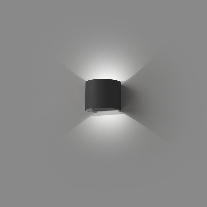 Faro Sunset Aplique Gris Oscuro Led 2X3W 3000K