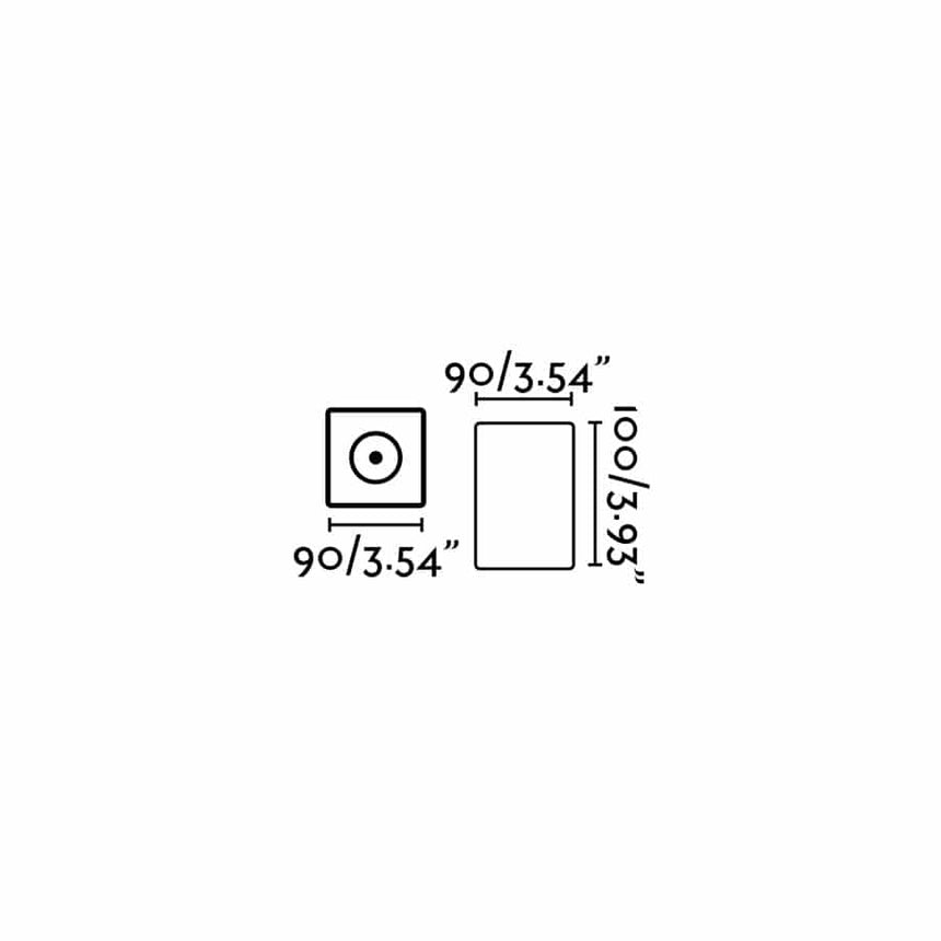 Faro Tami Plafon Gris Oscuro Led 9W 3000K 40°