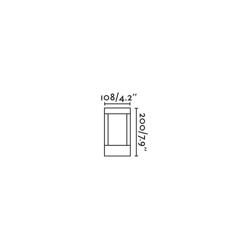 Baliza de exterior sobremuro Faro Agra 20cm LED marrón 2700K IP55 70841 - imagen 3