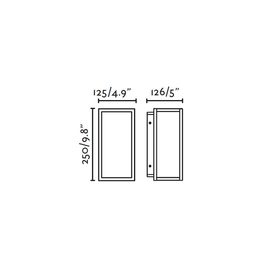 Aplique de exterior Faro Kela 25cm LED negro 2700K IP54 70850