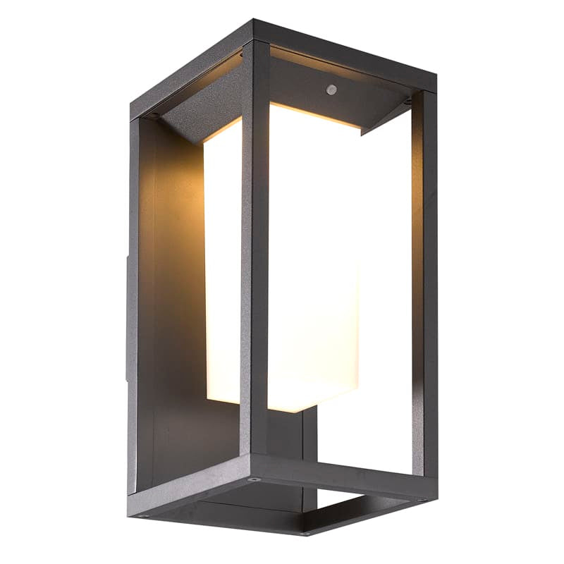 Mantra Meribel Aplique exterior solar LED IP54 negro 7086