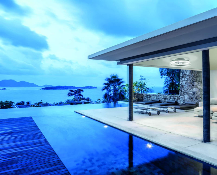 Mantra Himalaya Ventilador Plafón LED 80W 3000K blanco 7963 - en ambiente