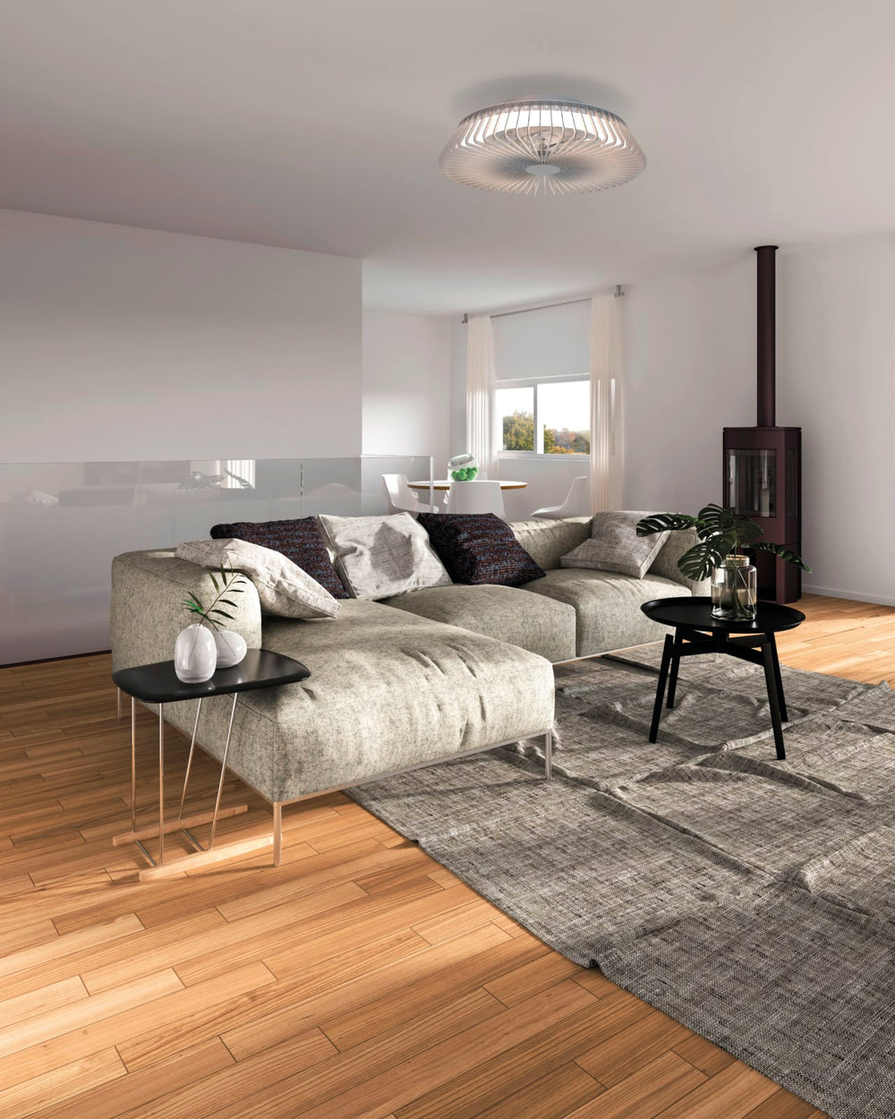 Mantra Himalaya Ceiling Fan LED Fan Grey 7122