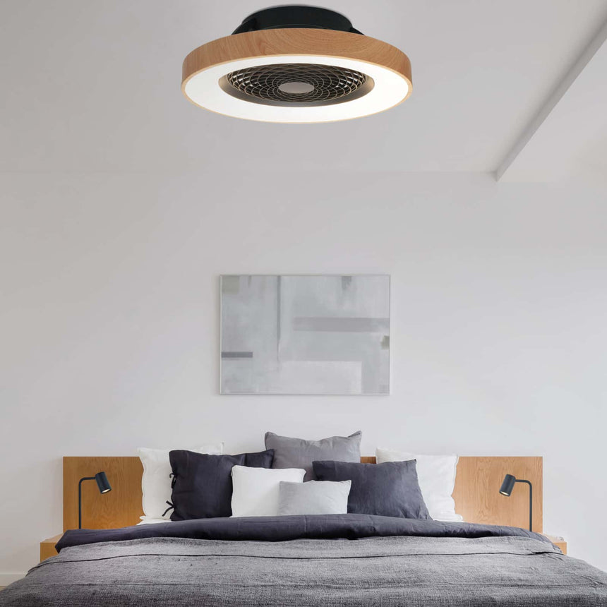 Mantra Tibet Ventilador Plafón LED negro 7127