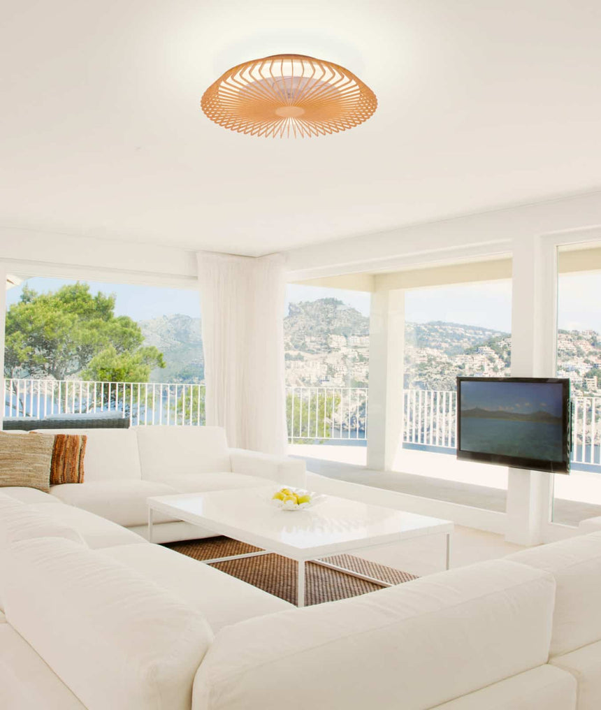 Mantra Himalaya Plafón LED Ventilador de techo madera beige 7128