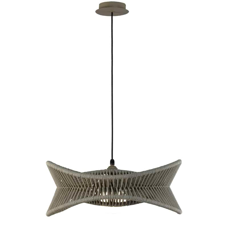 Mantra Polinesia Lámpara E27 1 Luz IP44 marrón 7130