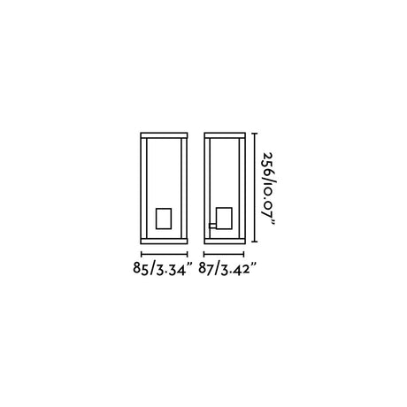 Faro Tamashi Aplique Gris Oscuro 1Xe27