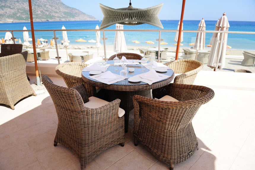 Mantra Polinesia Lámpara E27 1 Luz IP44 marrón 7130