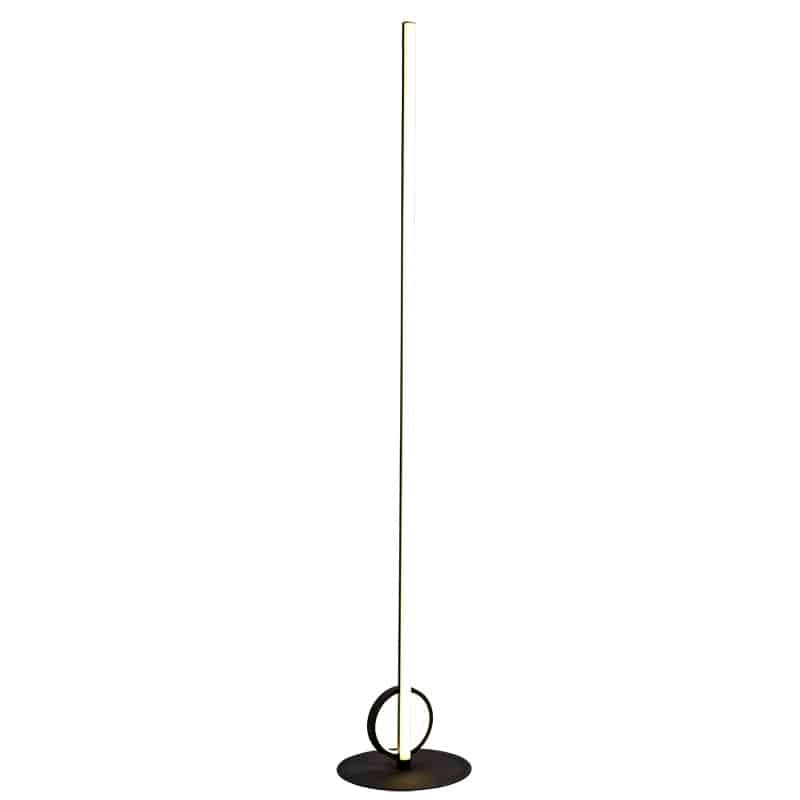 Mantra Kitesurf Lámpara de pie de salón LED negro 7146