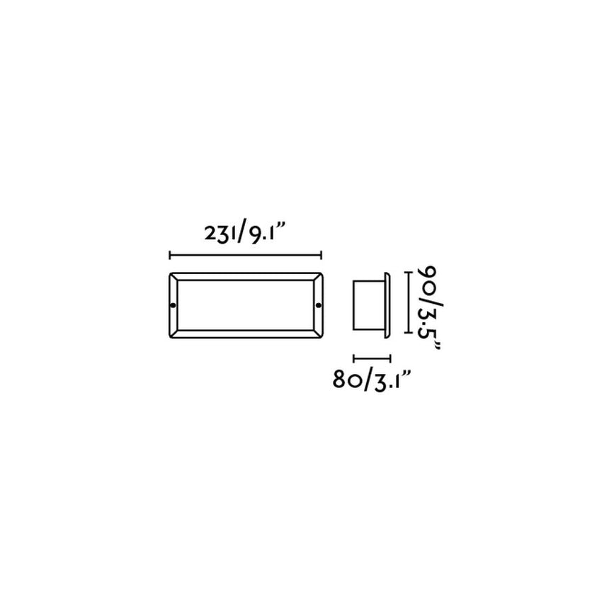 Faro ESCA / LISO Black recessed box 71482