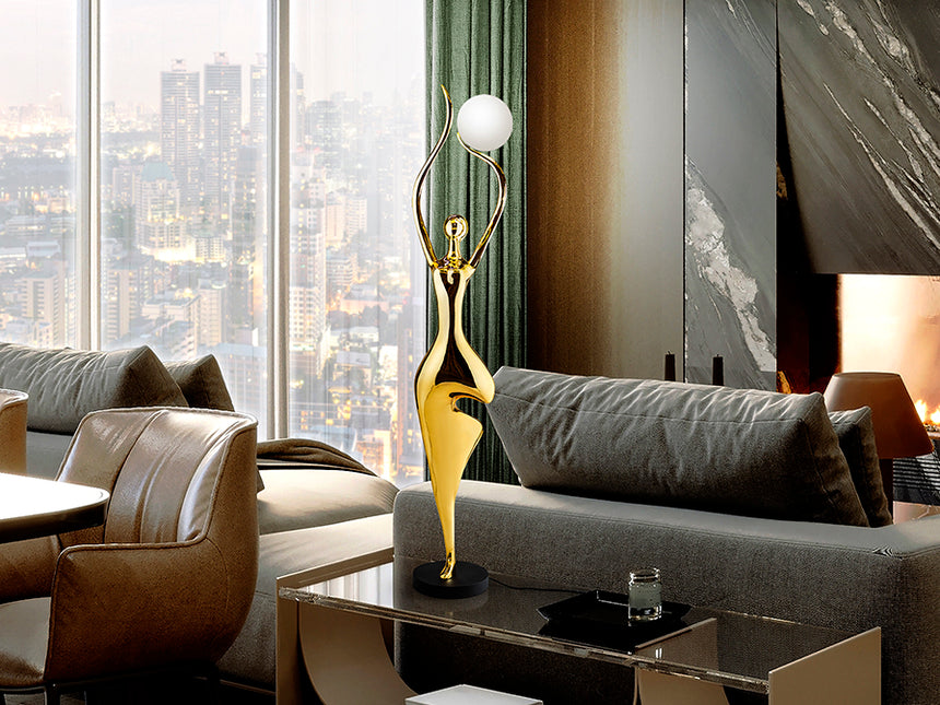 Schuller El Árbol Figura escultura 1 luz oro 715638