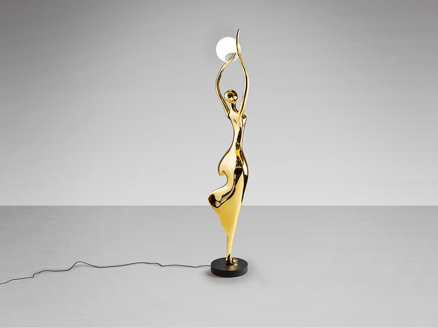 Lámpara de pie escultura bolas Schuller El Árbol 1 luz oro brillo y negro 3000K 84cm 715638 - imagen 7
