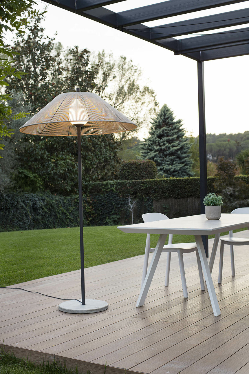 Faro SAIGON OUT C100 Lámpara de pie gris/beige 2M 71569-10