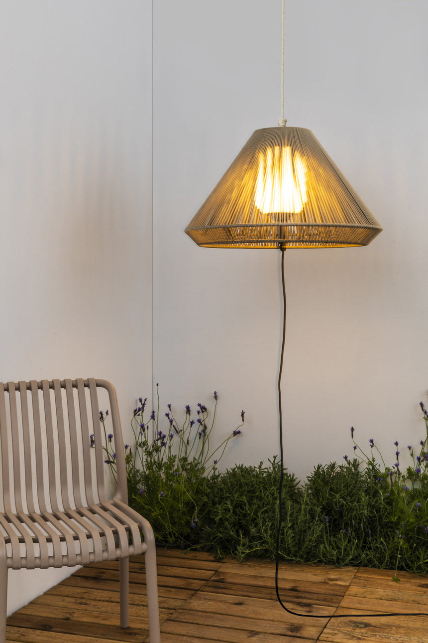 Faro SAIGON OUT C70 Lámpara colgante portátil batería gris/beige hole cap 71584-09