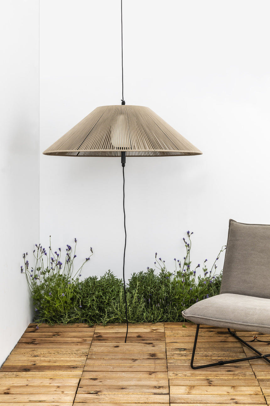 Faro SAIGON OUT C100 Lámpara colgante portátil batería gris/beige hole cap 71584-10