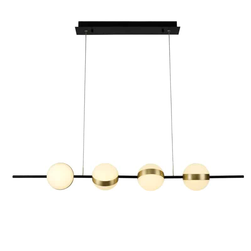 Mantra Cuba Lámpara de techo colgante LED dorado, negro 7161