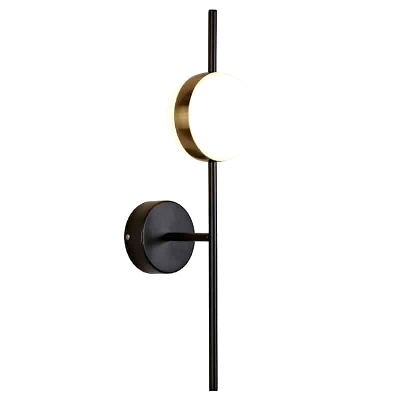Mantra Cuba Aplique LED dorado, negro 7163