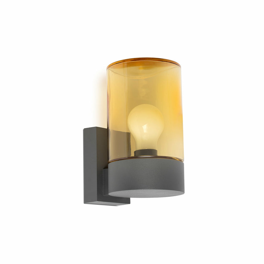 Faro KILA Dark gray amber wall lamp 71745