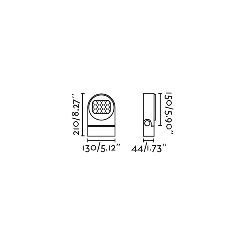 Faro MUUR 210 Dark gray projector lamp 71770