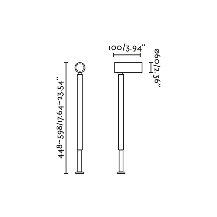 Estaca/Pincho de exterior Faro Sau 62cm GU10 LED negro IP65 71775