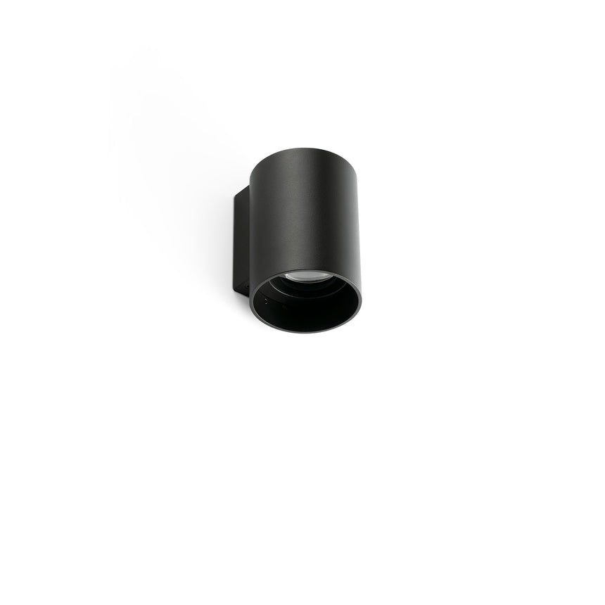 Aplique de exterior Faro Kov 11cm 1 luz LED negro 3000K IP65 30° 34° redondo 71790-233