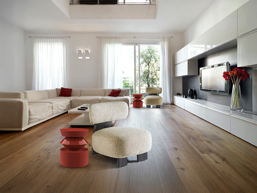 Sillón butaca Schuller Topaz negro jaspeada y madera 71x78cm 718745